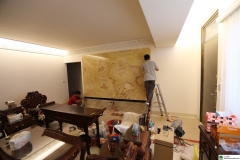 黃水晶 電視牆面 (2)