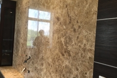 黃色 大理石 電視牆